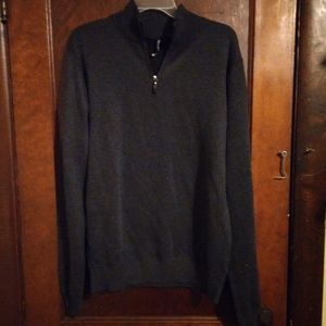 Men's long sleeve quarter zip sweater